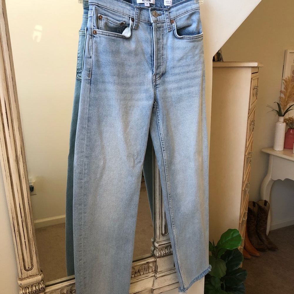 Re/Done 70s straight-leg Ankle Jeans